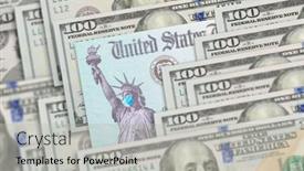  Presentation with irs - Presentation design featuring united-states-irs-stimulus-check background and a light gray colored foreground