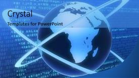  Presentation with peoplearound globe - PPT theme consisting of united states map - globe background and a teal colored foreground