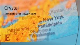  Presentation with united states map - PPT theme consisting of united states map - illuminated school education world globe background and a yellow colored foreground