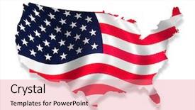  Presentation with united states map - Presentation theme enhanced with united states map - illustration of the us background and a coral colored foreground