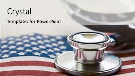  Presentation with debate - Slides consisting of united states medical background and a white colored foreground