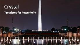  Presentation with world war - Beautiful PPT layouts featuring united states military - world war ii memorial backdrop and a wine colored foreground