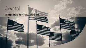  Presentation with united states flag - 