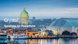  Presentation with maryland - PPT theme consisting of united states naval academy background and a teal colored foreground