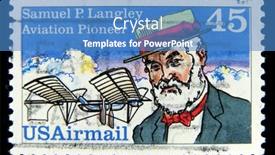  Presentation with aviation - Cool new presentation theme with self contained loader crusher unit processing low grade metal into blocks for further recylcing backdrop and a light gray colored foreground