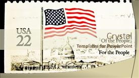  Presentation with america flag - 