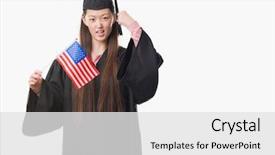  Presentation with united states flag - Theme enhanced with united states of america flag background and a  colored foreground