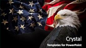  Presentation with america flag - Audience pleasing presentation consisting of united states of america patriotic backdrop and a black colored foreground