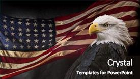  Presentation with patriotic - Beautiful presentation design featuring united states of america patriotic backdrop and a wine colored foreground