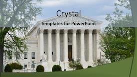  Presentation with united states supreme court - Presentation enhanced with united states supreme court building background and a light blue colored foreground