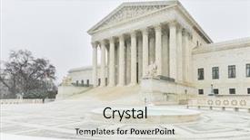  Presentation with united states supreme court - Theme enhanced with united states supreme court building background and a light gray colored foreground