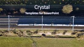  Presentation with electric train - Audience pleasing slide deck consisting of united way - high speed electric passenger train backdrop and a wine colored foreground