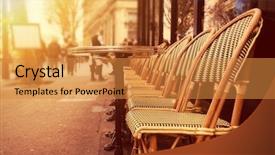  Presentation with paris - Presentation theme enhanced with united way - small terrace in paris background and a gold colored foreground