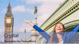  Presentation with freedom - Amazing presentation theme having united win - london success freedom woman open backdrop and a light blue colored foreground