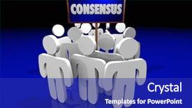  Presentation with people - Colorful PPT theme enhanced with unity 3d - consensus agreement people sign 3d backdrop and a royal blue colored foreground