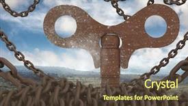  Presentation with chains - Amazing PPT layouts having unity 3d - digital composite of 3d rustic backdrop and a tawny brown colored foreground