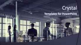  Presentation with partners - Colorful presentation enhanced with unity 3d - partners agreement handshake mixed media backdrop and a tawny brown colored foreground