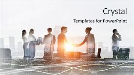  Presentation with mortgage partners - Audience pleasing slide deck consisting of unity 3d - partners agreement handshake backdrop and a white colored foreground