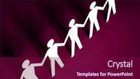  Presentation with unity - Audience pleasing theme consisting of unity church - figures of man in paper backdrop and a  colored foreground