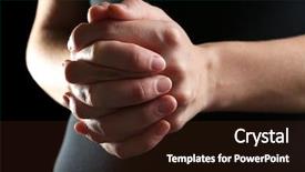  Presentation with black hands - Cool new presentation with unity church - human hands on black background backdrop and a wine colored foreground