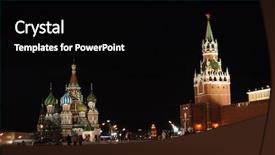  Presentation with russia - Presentation design with unity church - russia red square kremlin moscow background and a  colored foreground