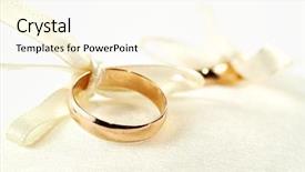  Presentation with focus - Cool new presentation with unity church - two gold rings on little backdrop and a cream colored foreground