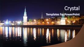  Presentation with russia - Cool new presentation with unity church - view on kremlin from river backdrop and a  colored foreground