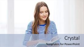  Presentation with education - Beautiful slide deck featuring univere - education and home concept backdrop and a  colored foreground