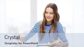  Presentation with education - PPT theme having univere - education and home concept background and a  colored foreground