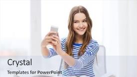  Presentation with education through technology - Audience pleasing presentation design consisting of univere - education technology and home concept backdrop and a  colored foreground