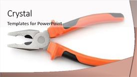  Presentation with octopus on isolated white - Beautiful PPT layouts featuring universal - combination pliers isolated on white backdrop and a white colored foreground