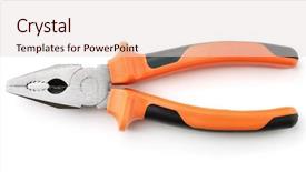  Presentation with side effects of injectable drugs - PPT theme consisting of universal - side view of combination pliers background and a lemonade colored foreground