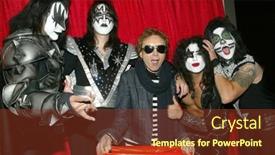  Presentation with kiss band - Slides enhanced with universal-city-dec-4-g background and a tawny brown colored foreground