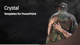  Presentation with flare - Presentation theme having universal design - digital composite of back background and a black colored foreground