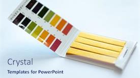  Presentation with test - Slide deck enhanced with universal-litmus-ph-test background and a sky blue colored foreground