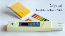  Presentation with instrument - Slide set consisting of universal-litmus-ph-test background and a sky blue colored foreground