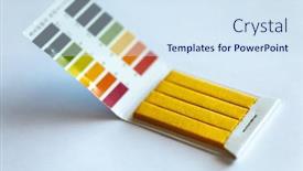  Presentation with test - Beautiful slide deck featuring universal-litmus-ph-test backdrop and a sky blue colored foreground
