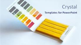  Presentation with test - Slide set featuring universal-litmus-ph-test background and a sky blue colored foreground