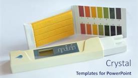  Presentation with instrument - Cool new slides with universal-litmus-ph-test backdrop and a sky blue colored foreground
