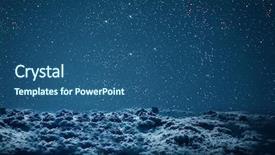  Presentation with stars universe - Colorful presentation theme enhanced with universe - backgrounds night sky with stars backdrop and a ocean colored foreground