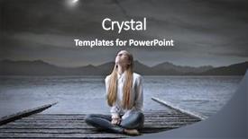  Presentation with universe - Beautiful PPT theme featuring universe - bay at night backdrop and a dark gray colored foreground