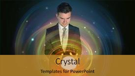  Presentation with crystal ball - Slides having universe in a crystal ball background and a gold colored foreground