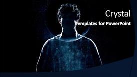  Presentation with universe - Slides featuring universe-within-mixed-media background and a black colored foreground