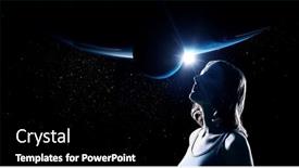  Presentation with universe - PPT theme with universe-within-mixed-media background and a  colored foreground