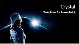  Presentation with universe - Presentation with universe-within-mixed-media background and a black colored foreground