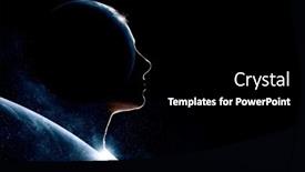  Presentation with universe - Presentation enhanced with universe-within-mixed-media background and a black colored foreground