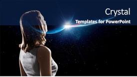  Presentation with universe - PPT layouts consisting of universe-within-mixed-media and a navy blue colored foreground
