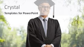  Presentation with graduation - Presentation theme enhanced with university-dean-wearing-a-black background and a white colored foreground