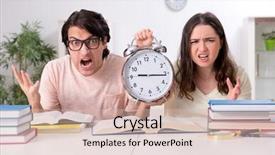  Presentation with test exam student - Presentation with university family learning - students preparing for exam together background and a soft green colored foreground