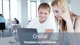  Presentation with college students - Slide deck having university life - two college students having fun background and a  colored foreground